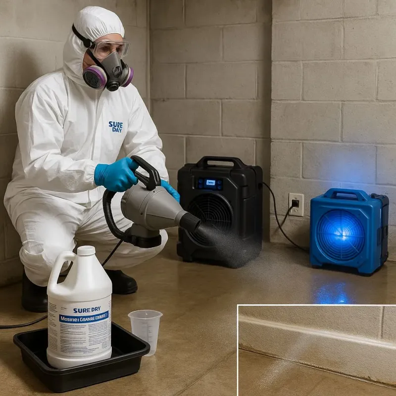 Sanitization and Odor Removal process in Paxton, MA